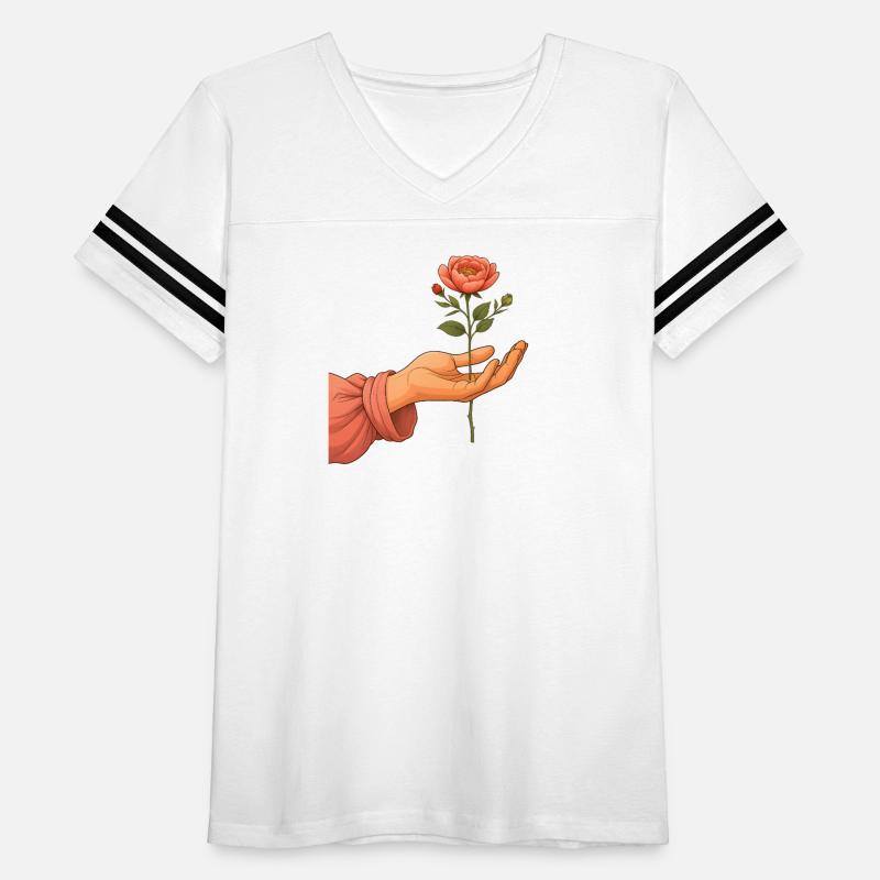 Elegant Hand Holding Blooming Peony