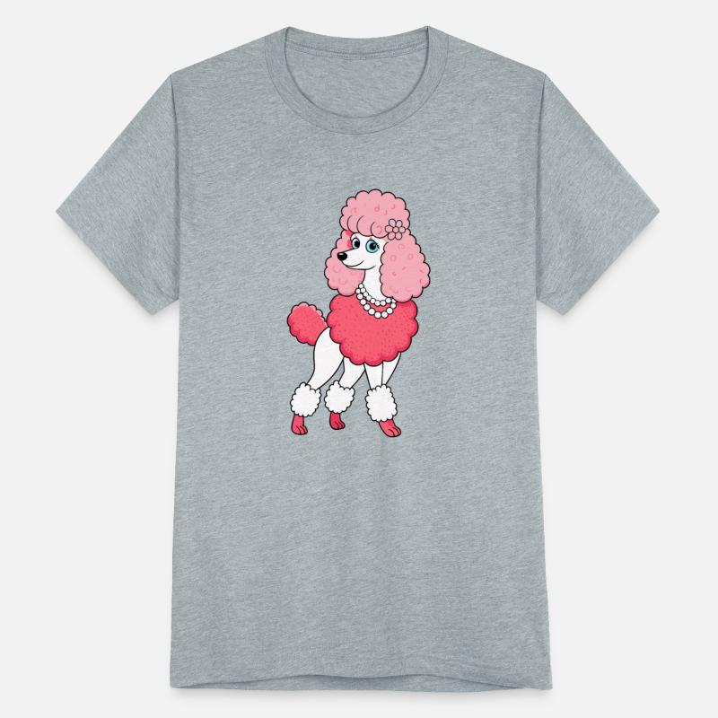 Elegant Poodle Strutting: Digital Art