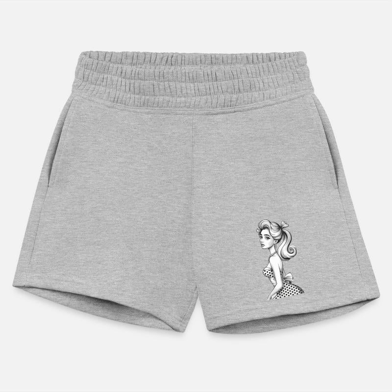 Elegant Retro Pin-Up Girl in Classic Polka Dots