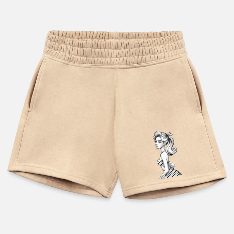 Elegant Retro Pin-Up Girl in Classic Polka Dots