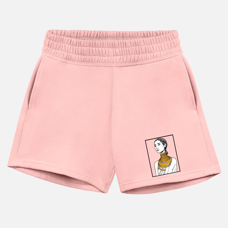 Elegant Woman with Gold Jewelry Portrait