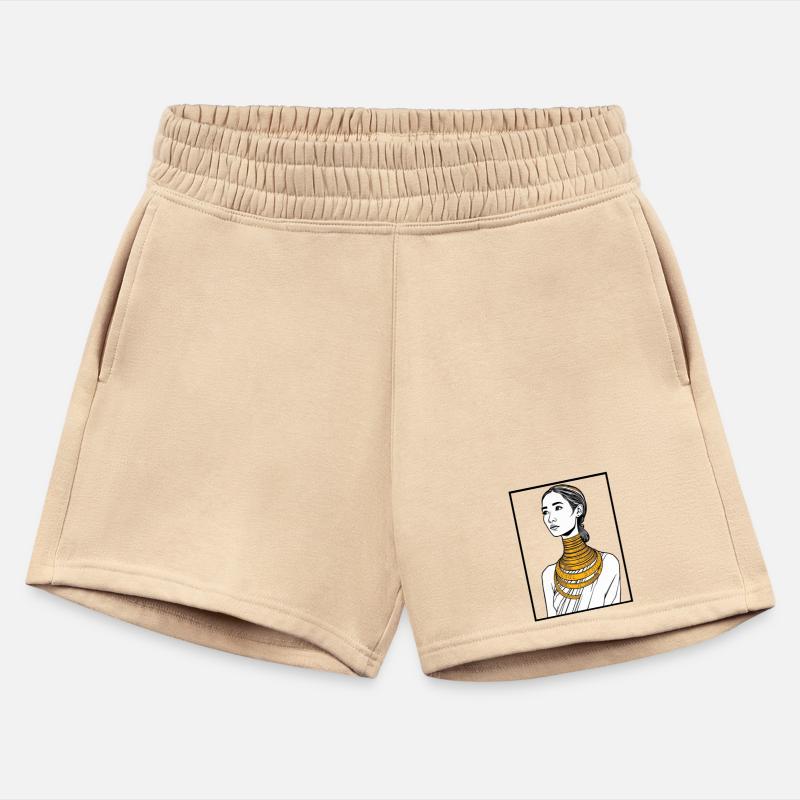 Elegant Woman with Gold Jewelry Portrait