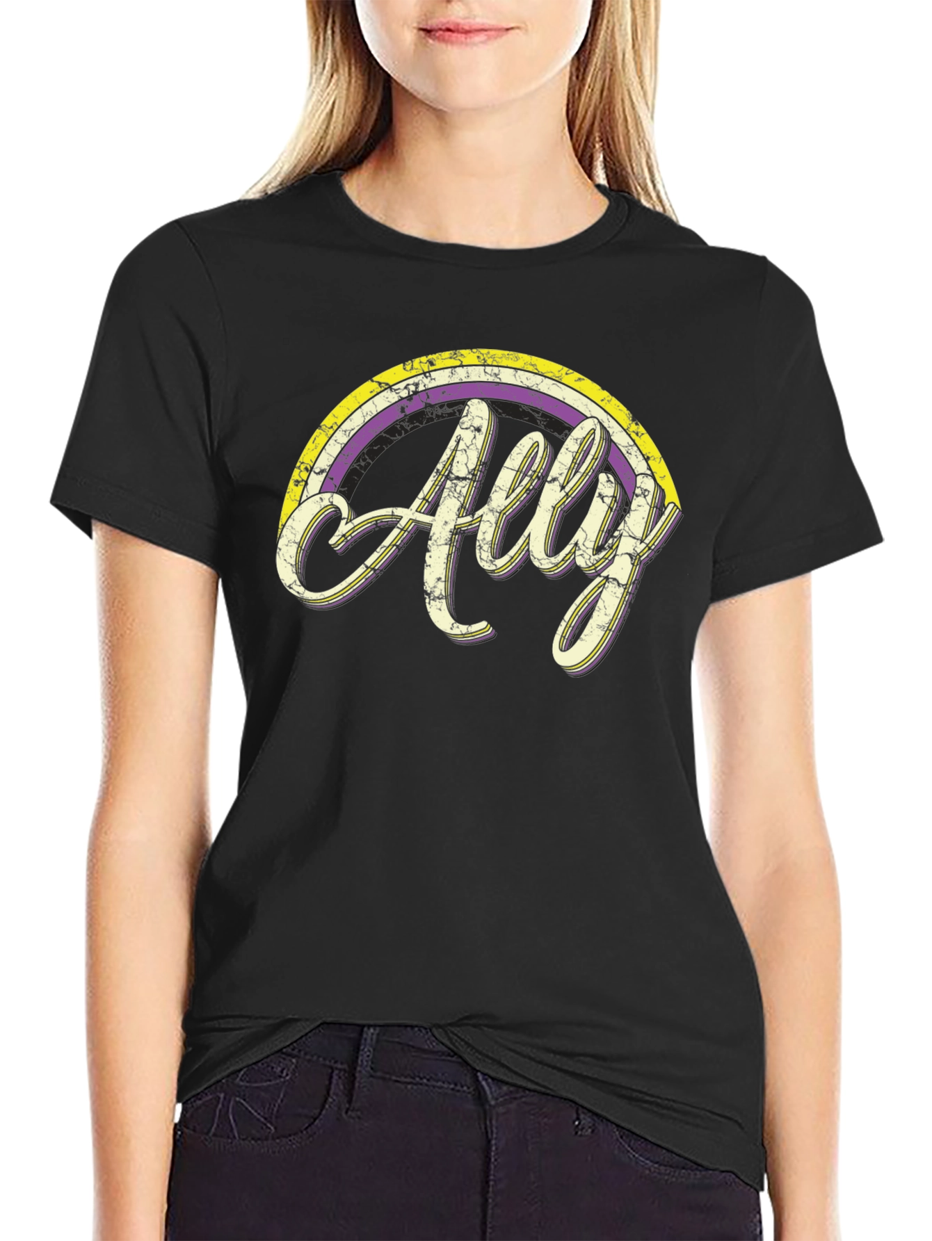 Ally Rainbow Graphic Tee