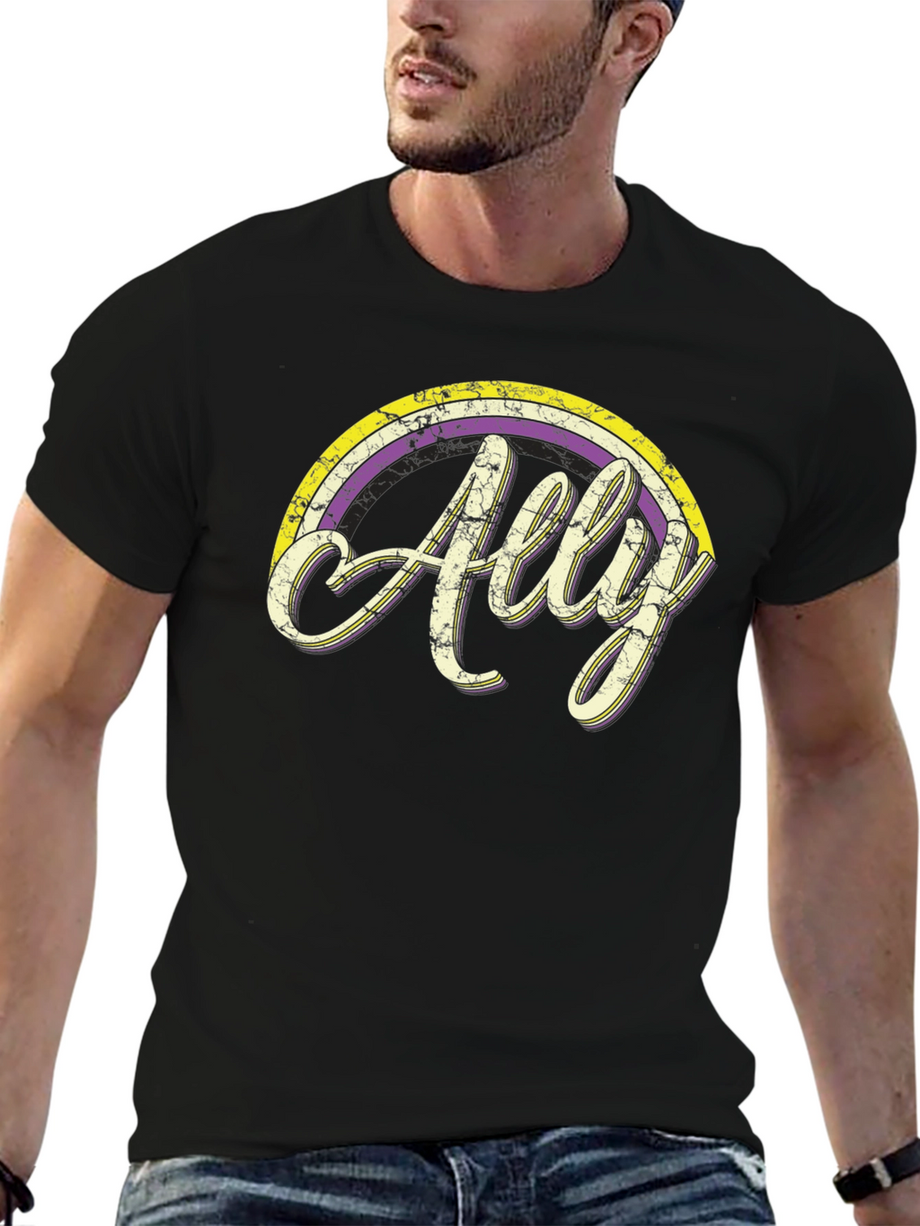 Ally Rainbow Graphic Tee