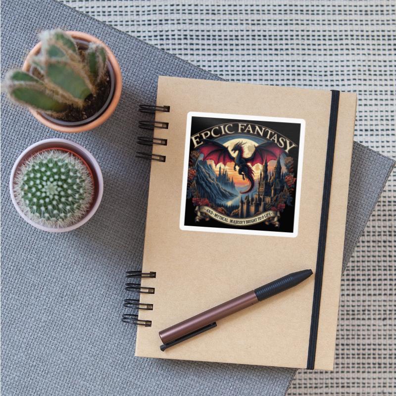 Epic Fantasy Dragon Castle Illustration