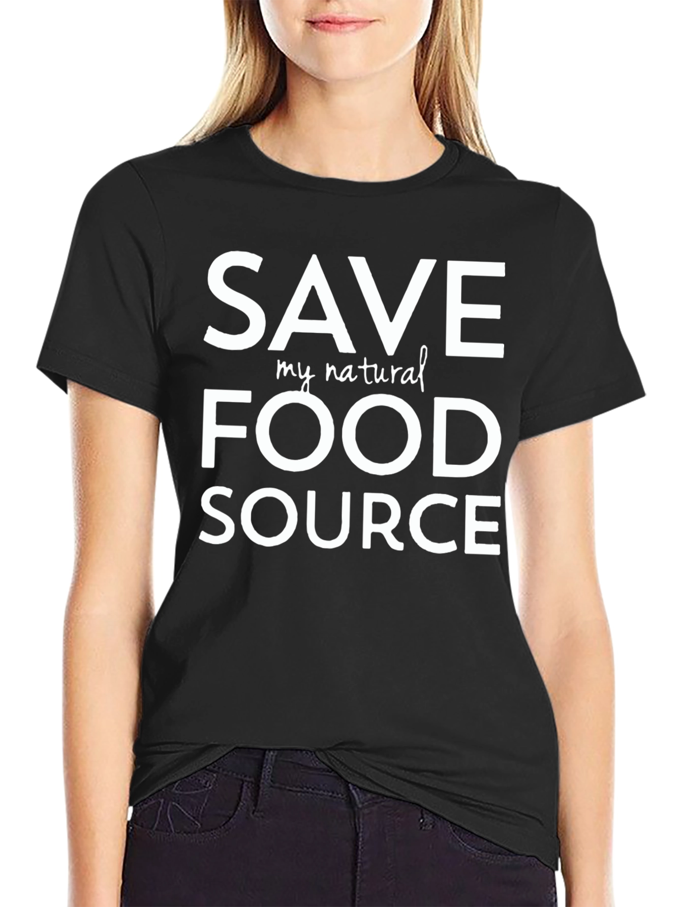 Save My Natural Food Source T-Shirt - Black