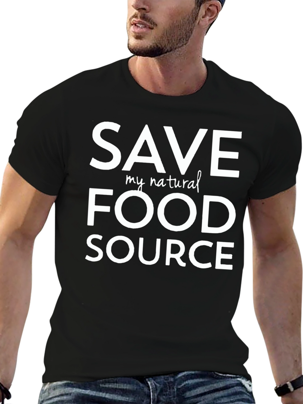 Save My Natural Food Source T-Shirt - Black