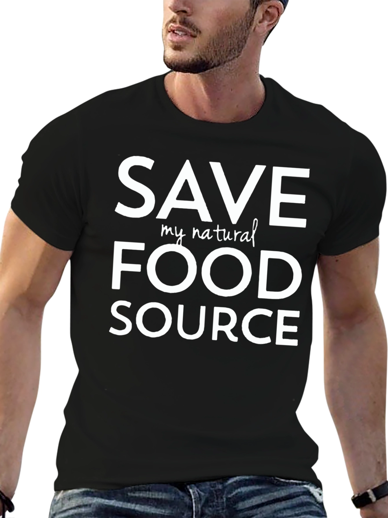 Save My Natural Food Source T-Shirt - Black