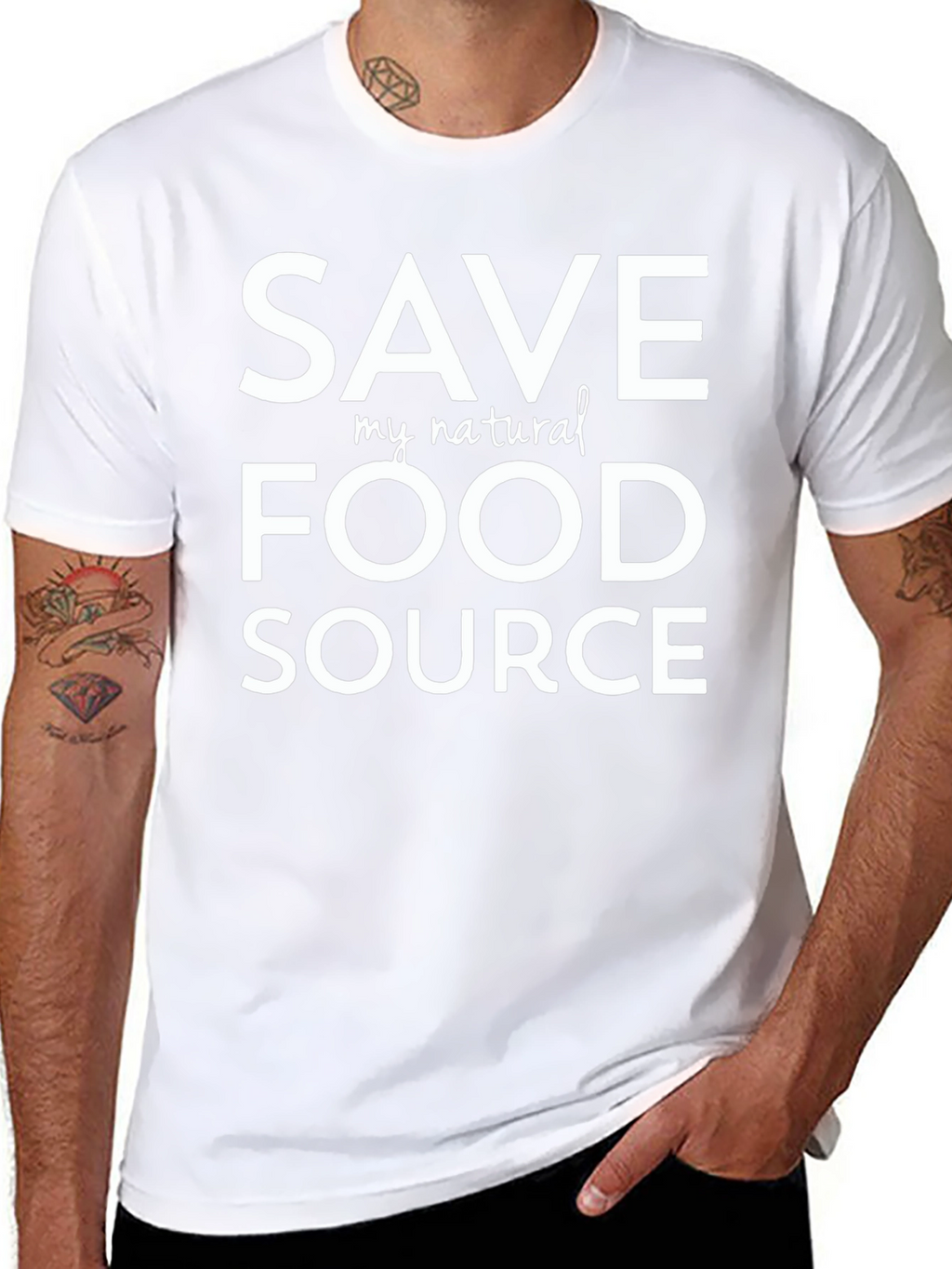 Save My Natural Food Source T-Shirt - Black