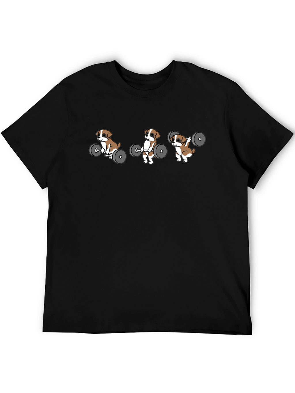 Weightlifting Puppy T-Shirt - Black
