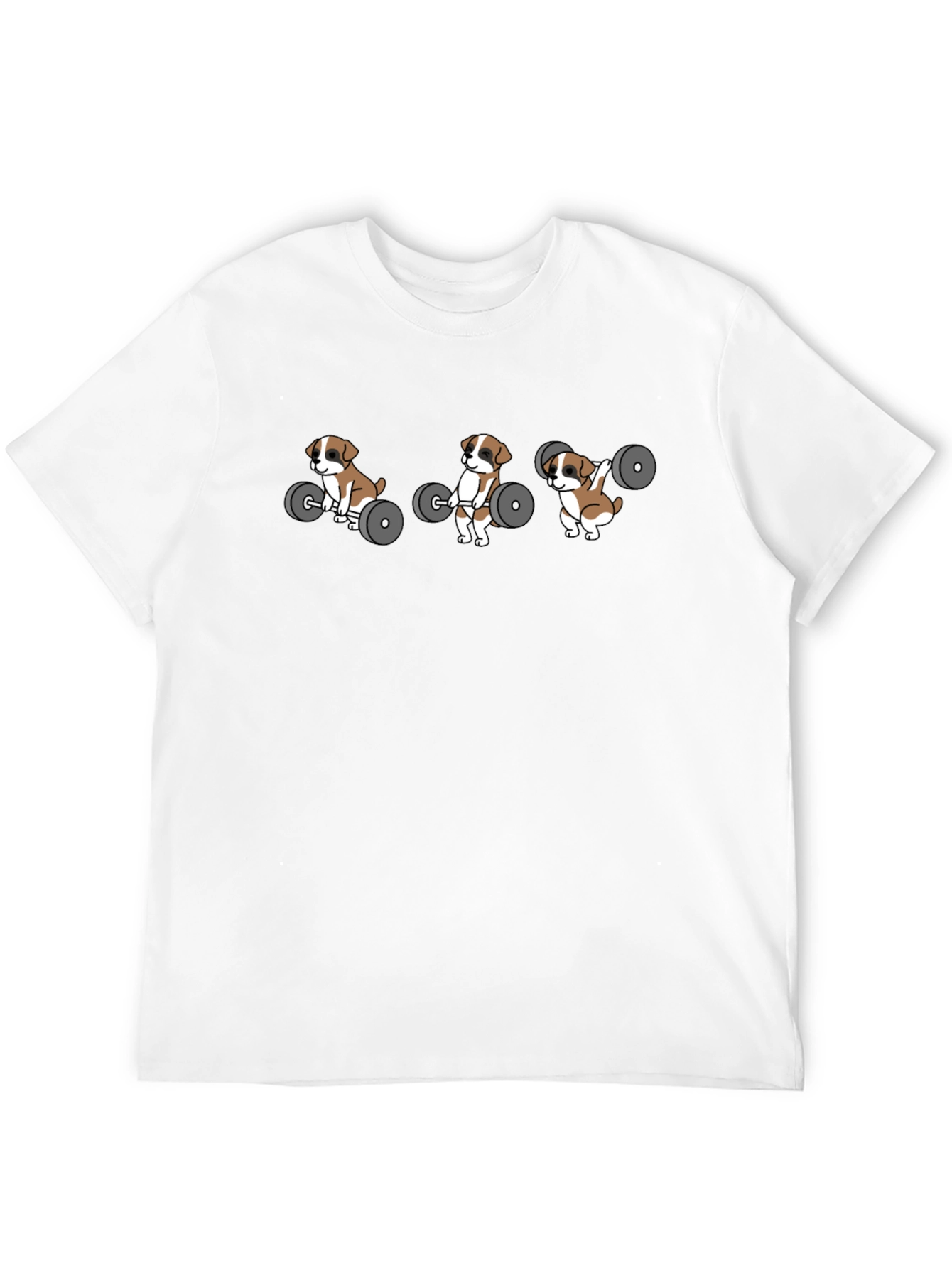 Weightlifting Puppy T-Shirt - Black