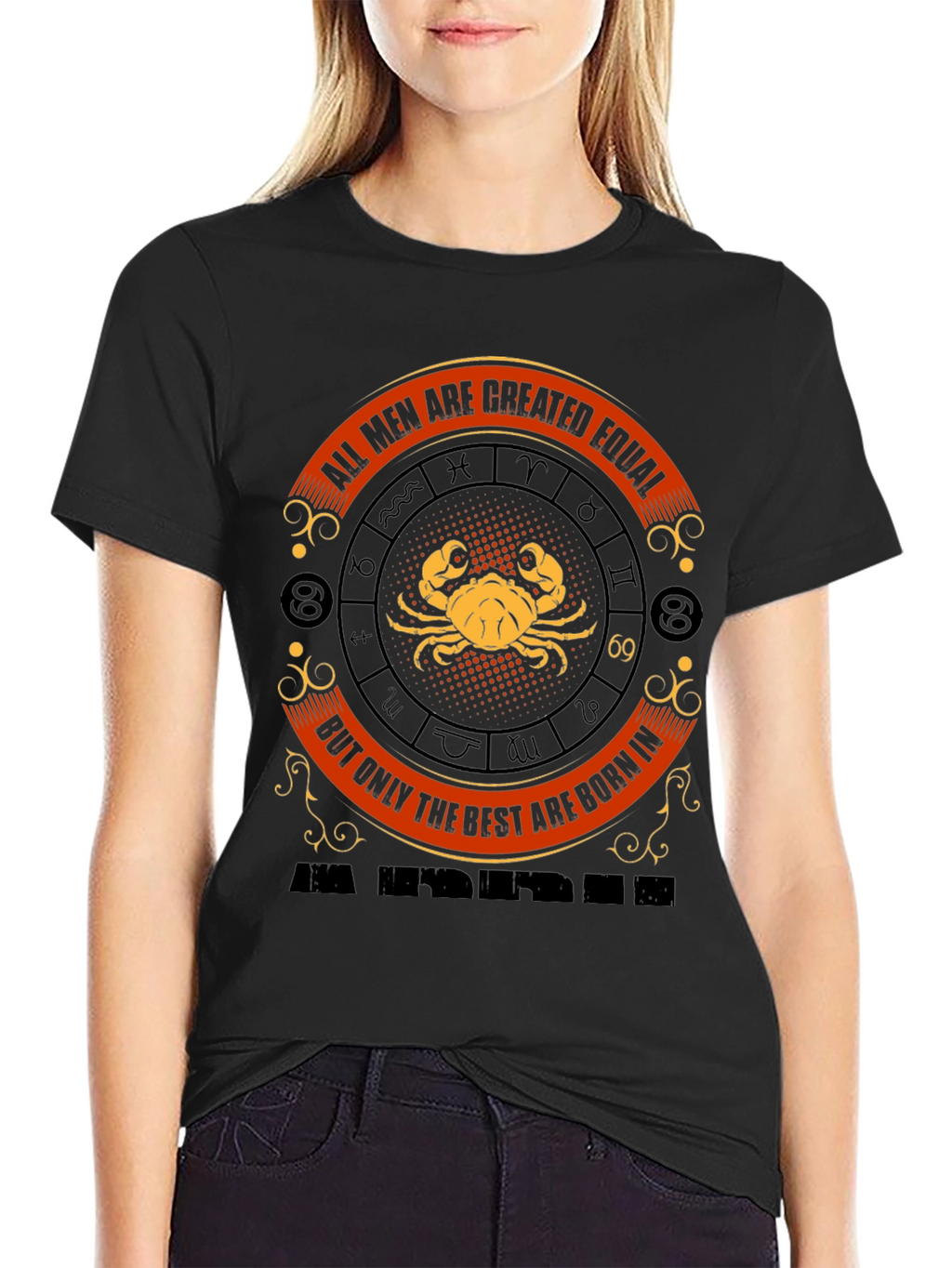 Cancer Zodiac T-Shirt - All Men Are Created Equal