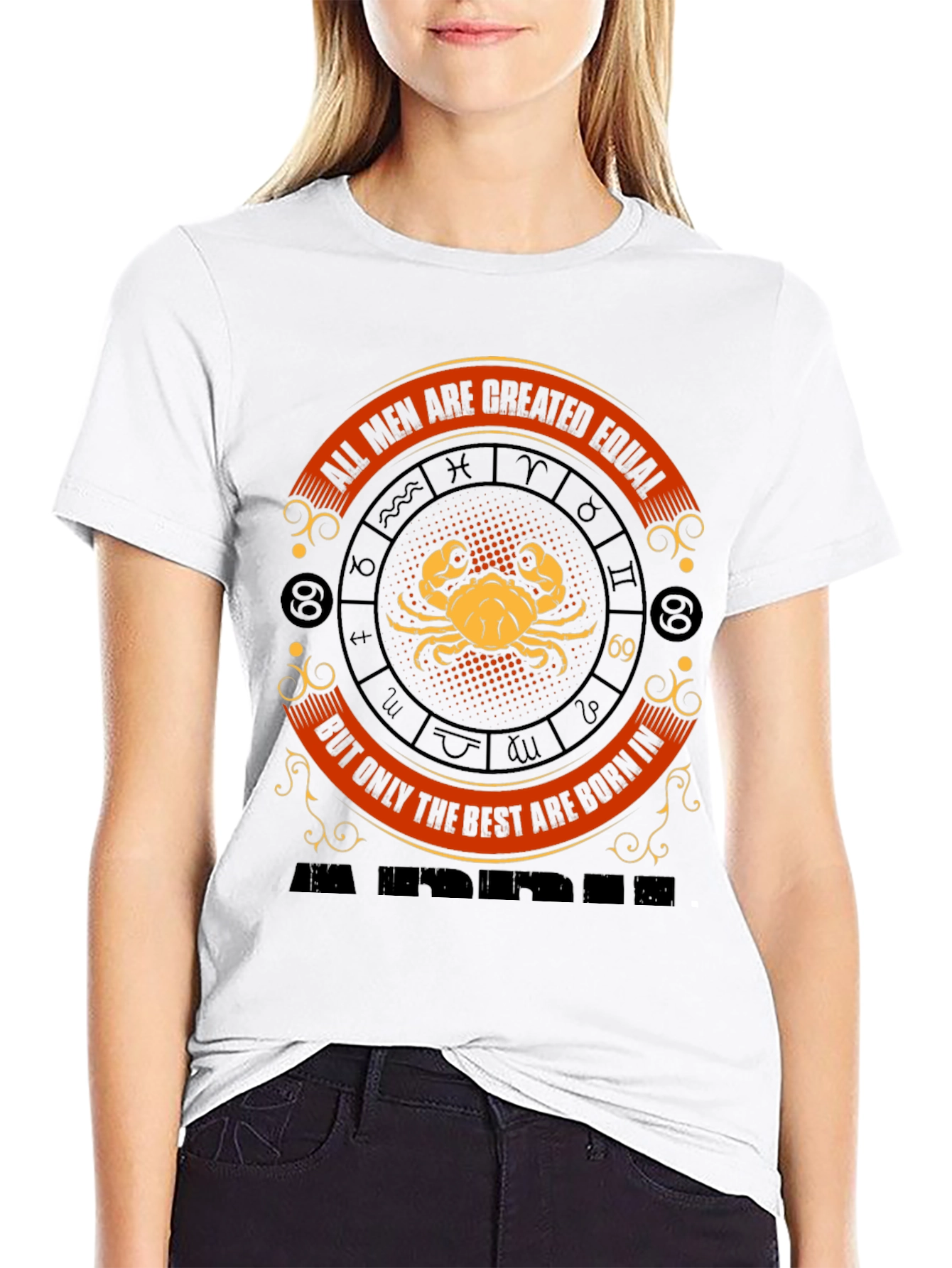 Cancer Zodiac T-Shirt - All Men Are Created Equal