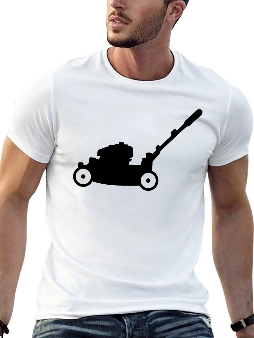Lawn Mower Graphic Tee - Yardwork in Style
