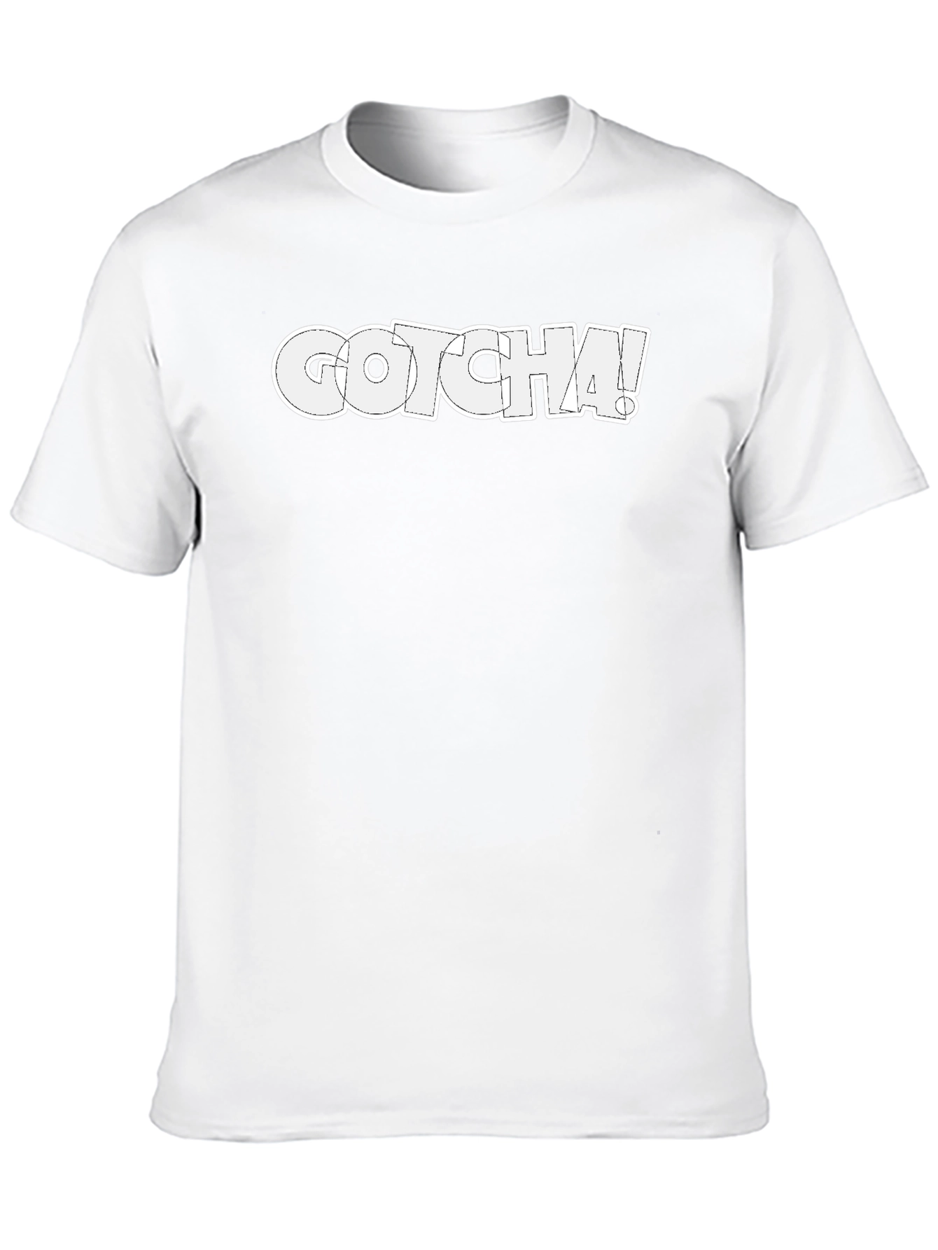 Gotcha! Graphic Print Crew Neck T-Shirt
