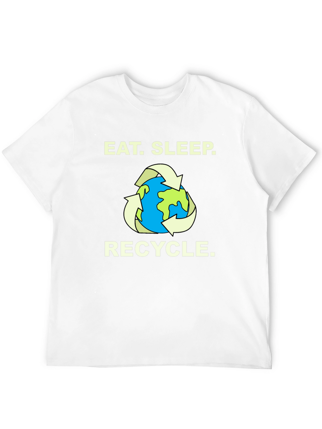 Eat. Sleep. Recycle. T-Shirt - Earth Graphic Tee