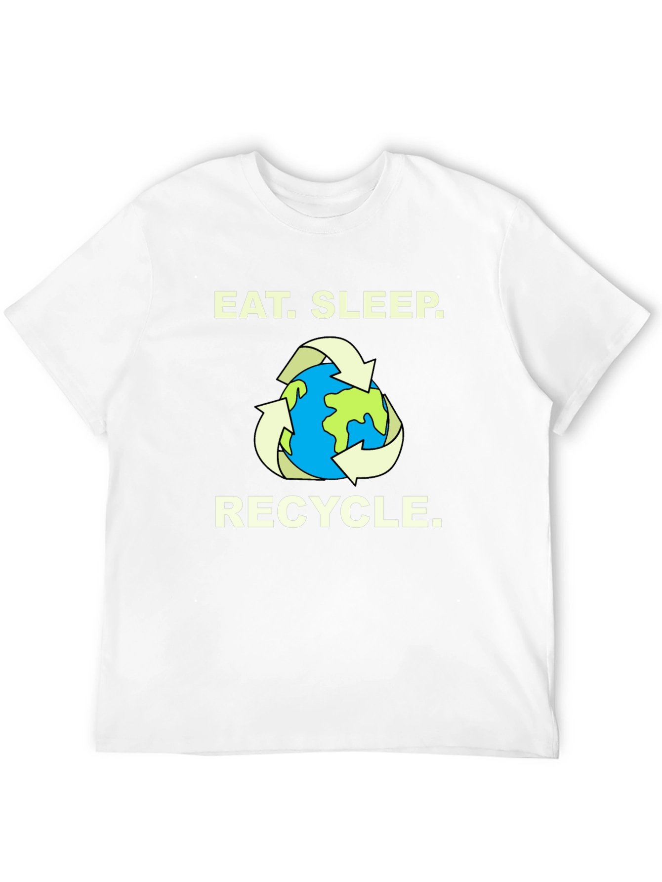 Eat. Sleep. Recycle. T-Shirt - Earth Graphic Tee