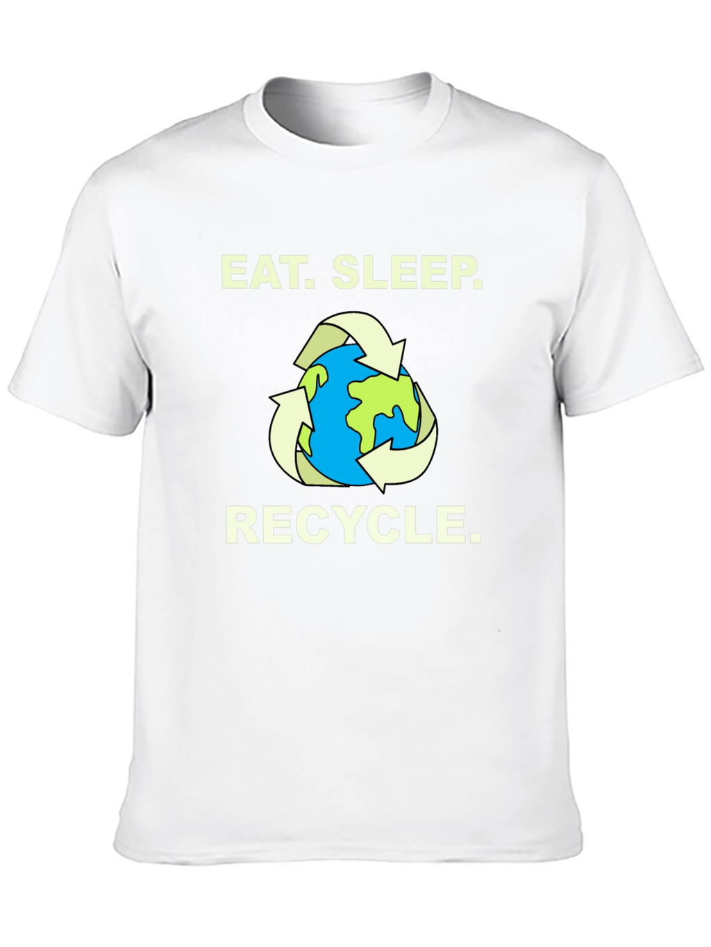 Eat. Sleep. Recycle. T-Shirt - Earth Graphic Tee