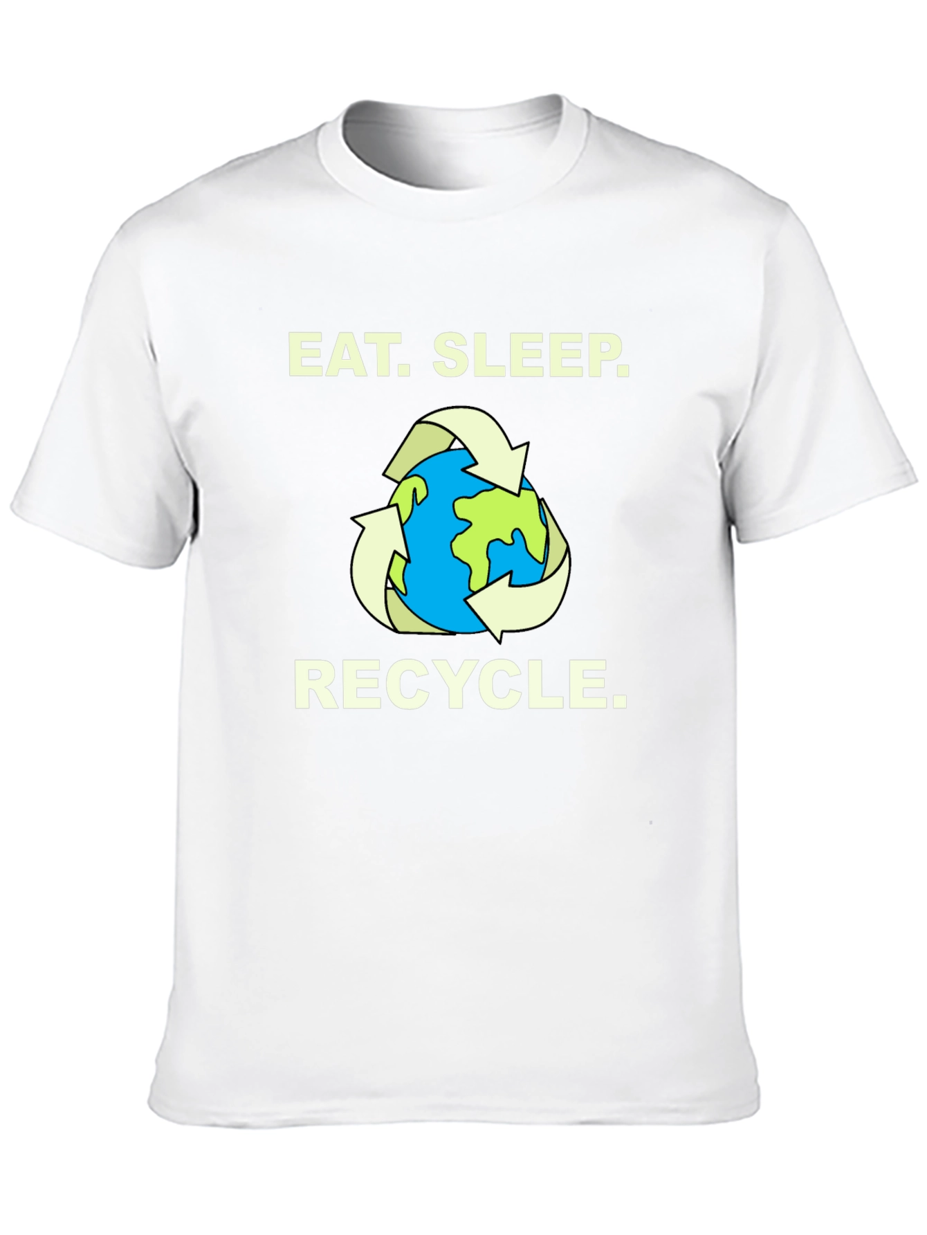 Eat. Sleep. Recycle. T-Shirt - Earth Graphic Tee