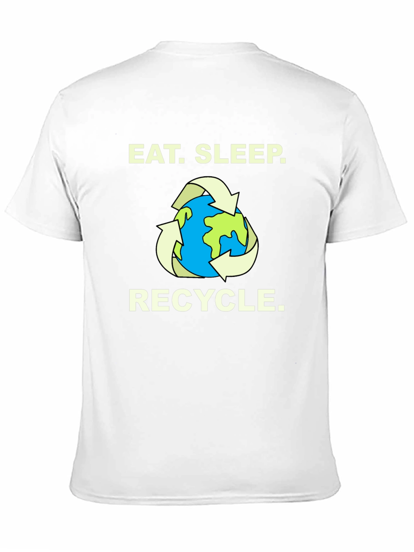 Eat. Sleep. Recycle. T-Shirt - Earth Graphic Tee