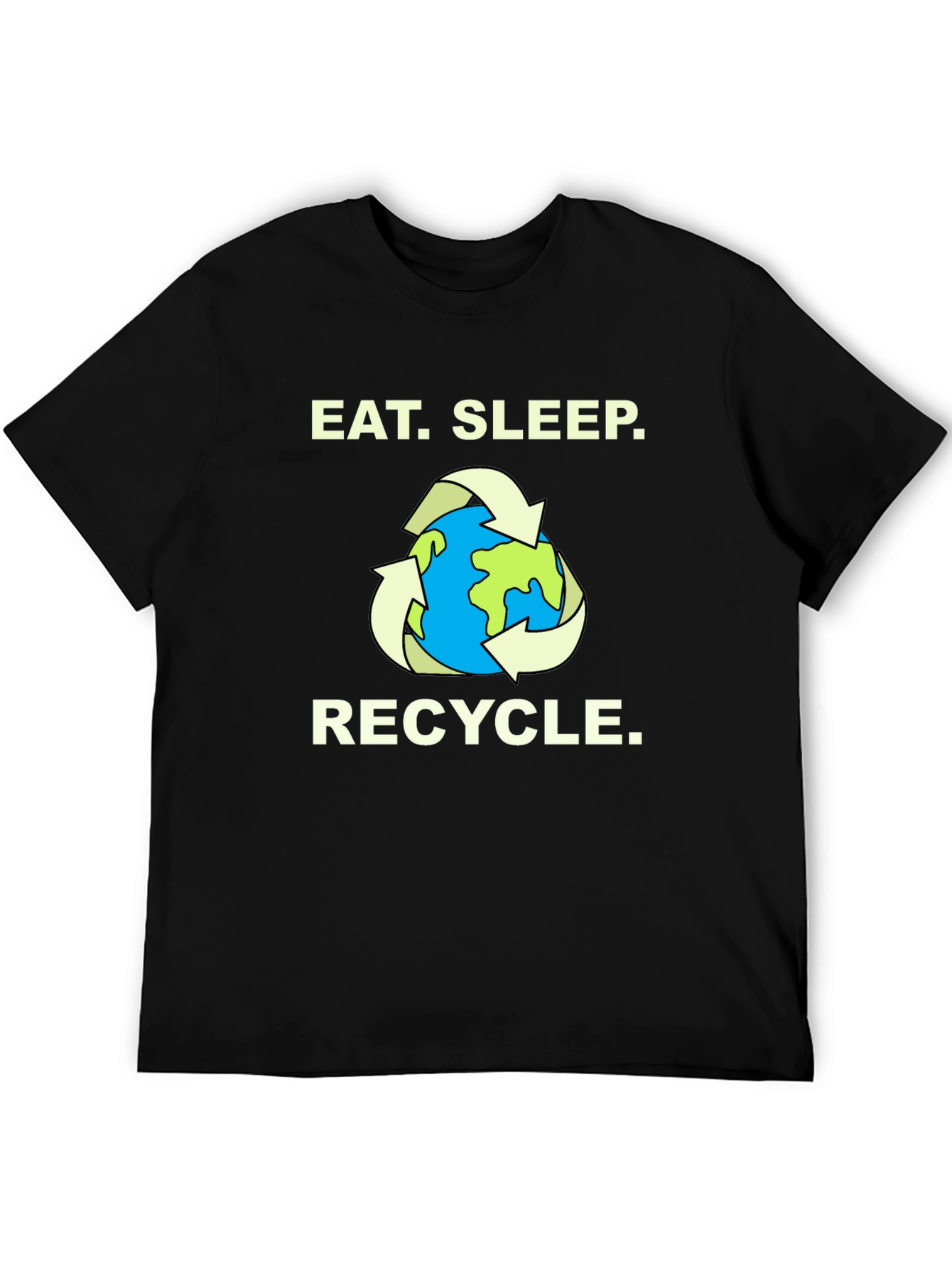 Eat. Sleep. Recycle. T-Shirt - Earth Graphic Tee