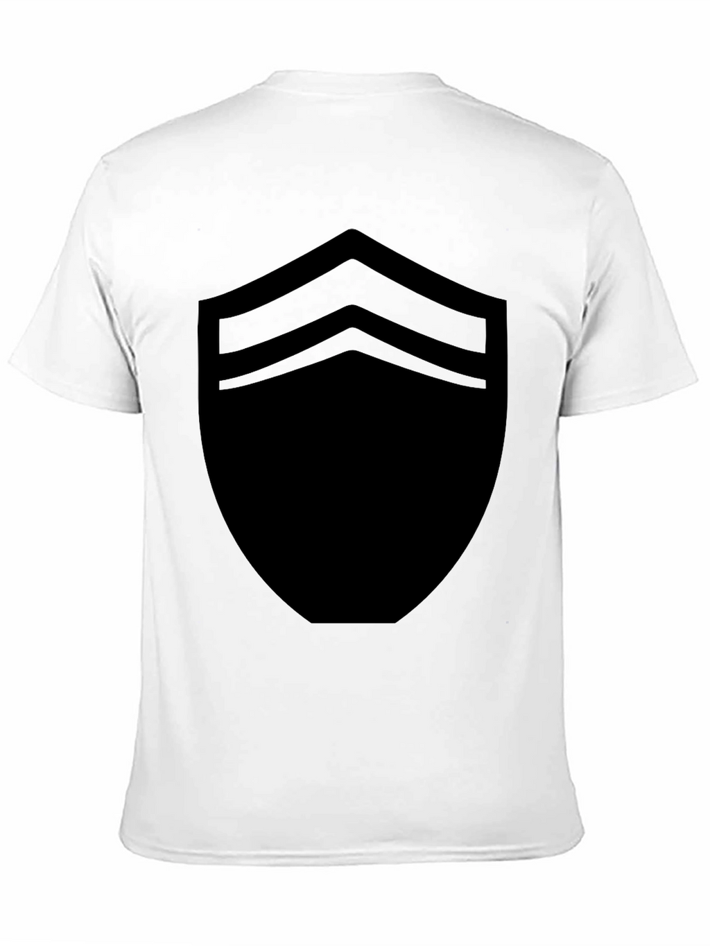 Stylish Black Shield Graphic Tee - Modern Casual Wear
