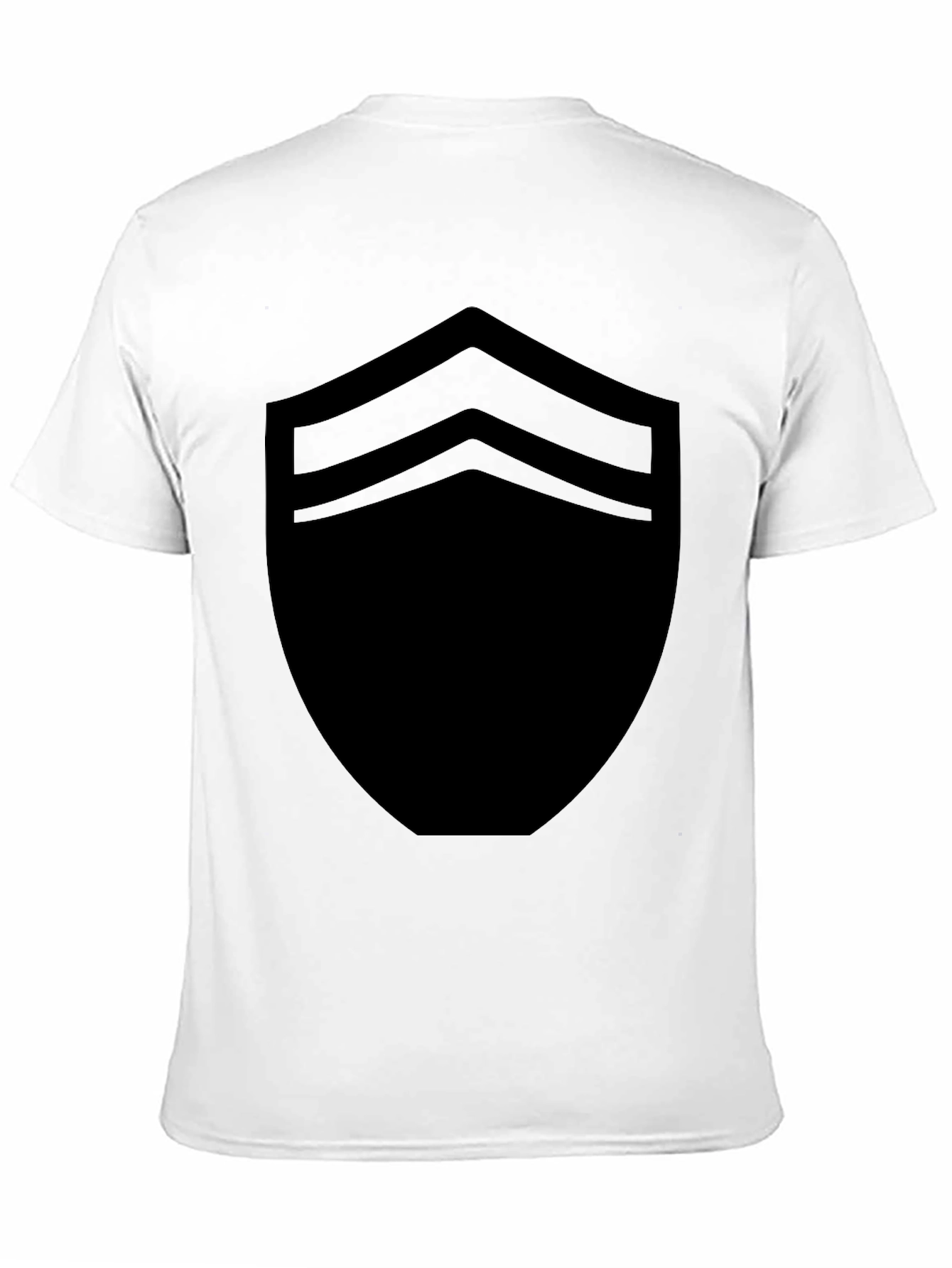 Stylish Black Shield Graphic Tee - Modern Casual Wear