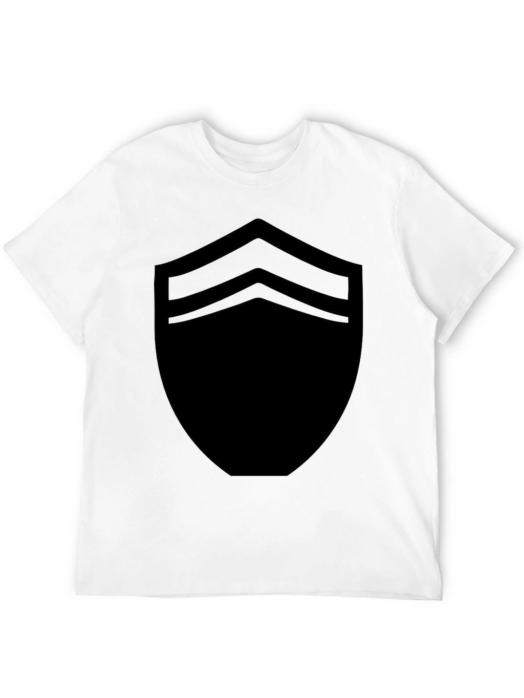 Stylish Black Shield Graphic Tee - Modern Casual Wear