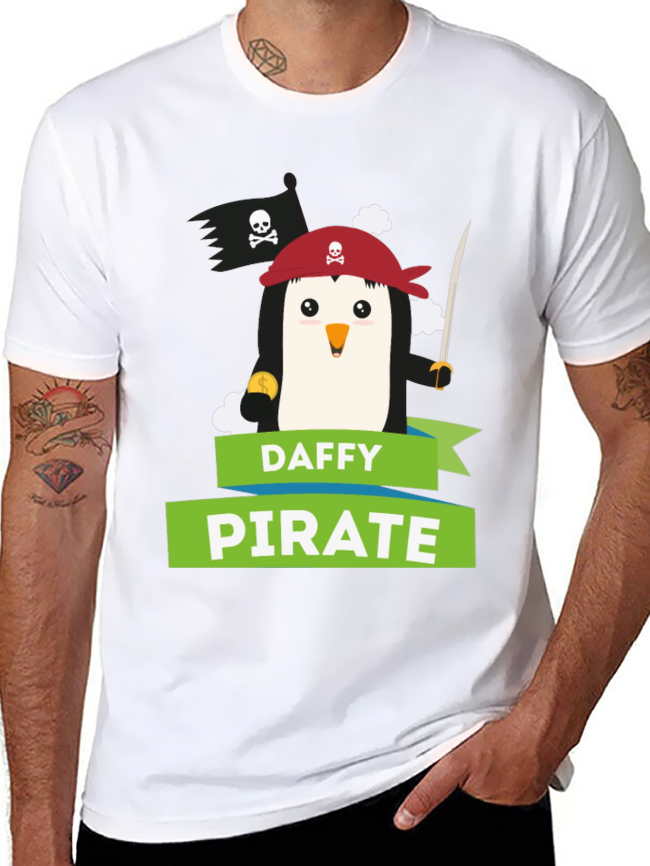 Daffy Pirate T-Shirt - Unique Graphic Tee