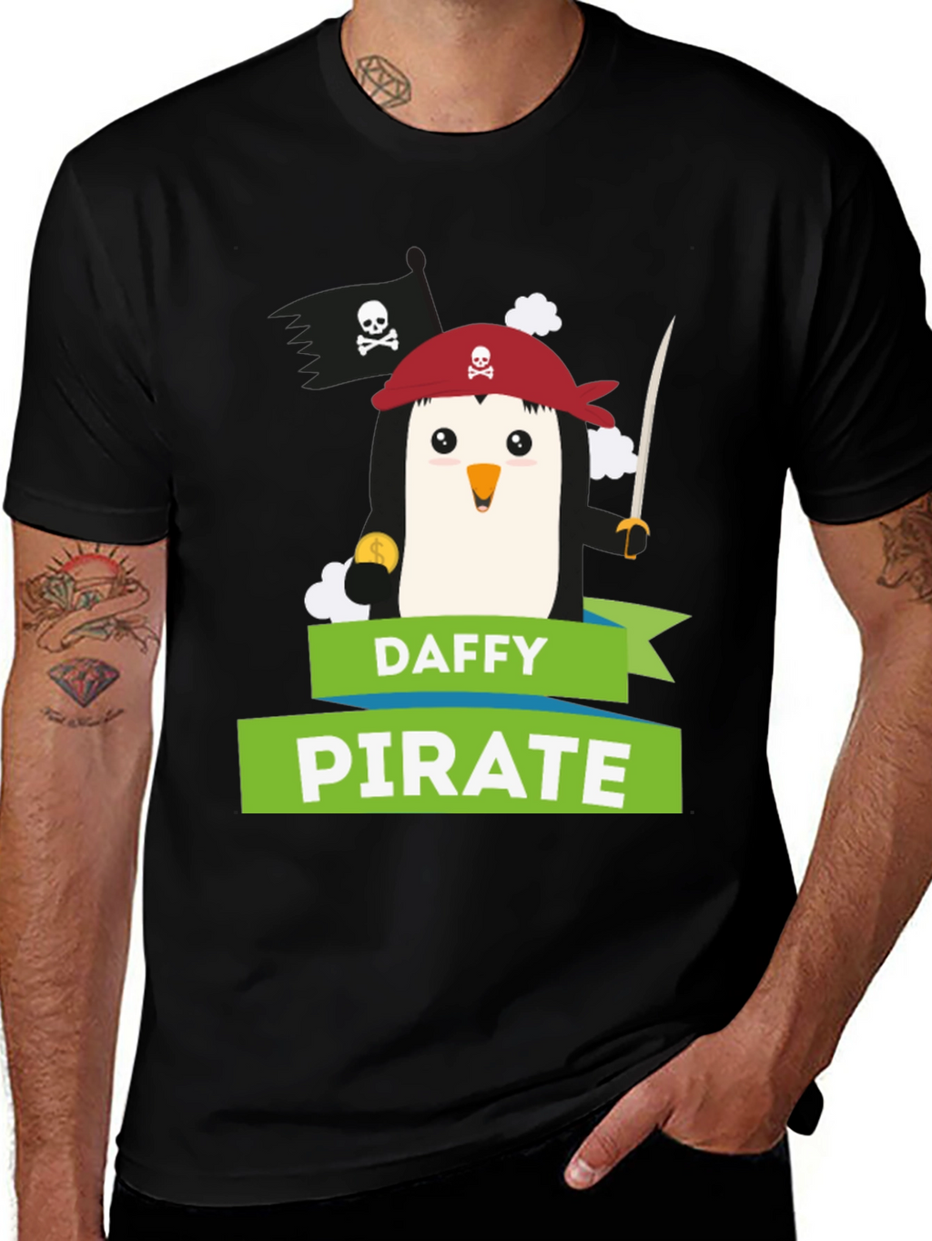 Daffy Pirate T-Shirt - Unique Graphic Tee