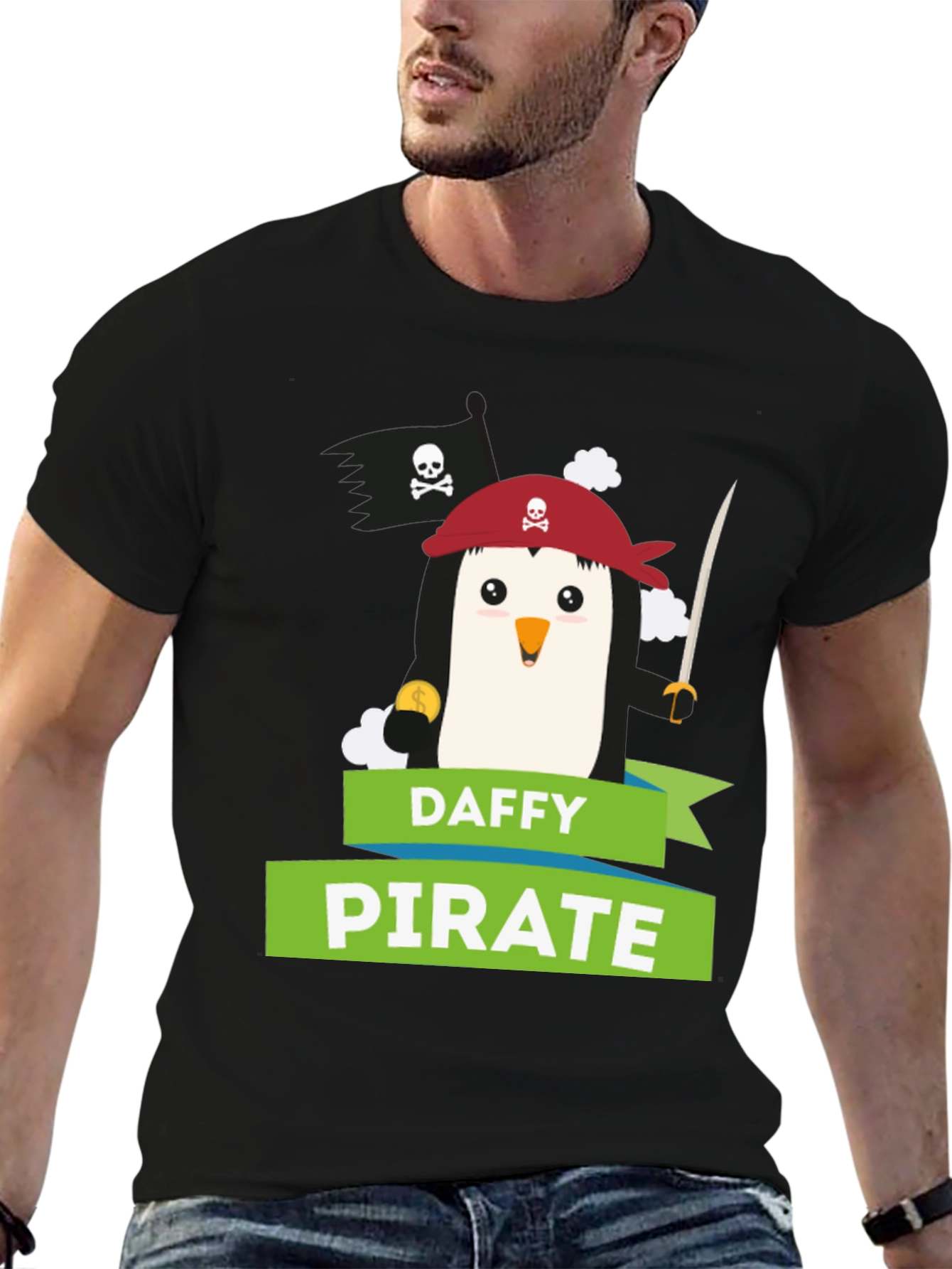 Daffy Pirate T-Shirt - Unique Graphic Tee
