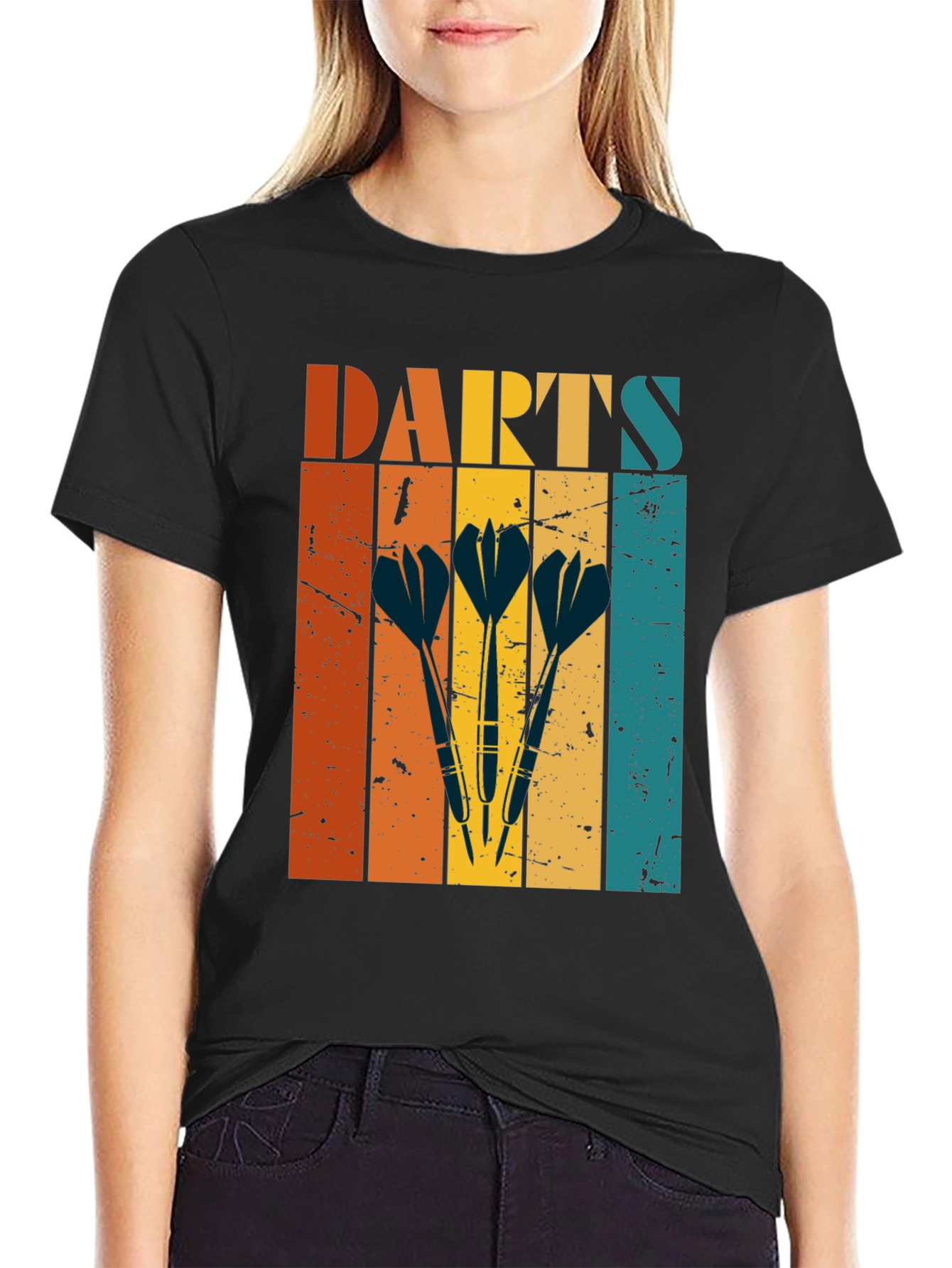 Retro Darts T-Shirt Vintage Style Tee