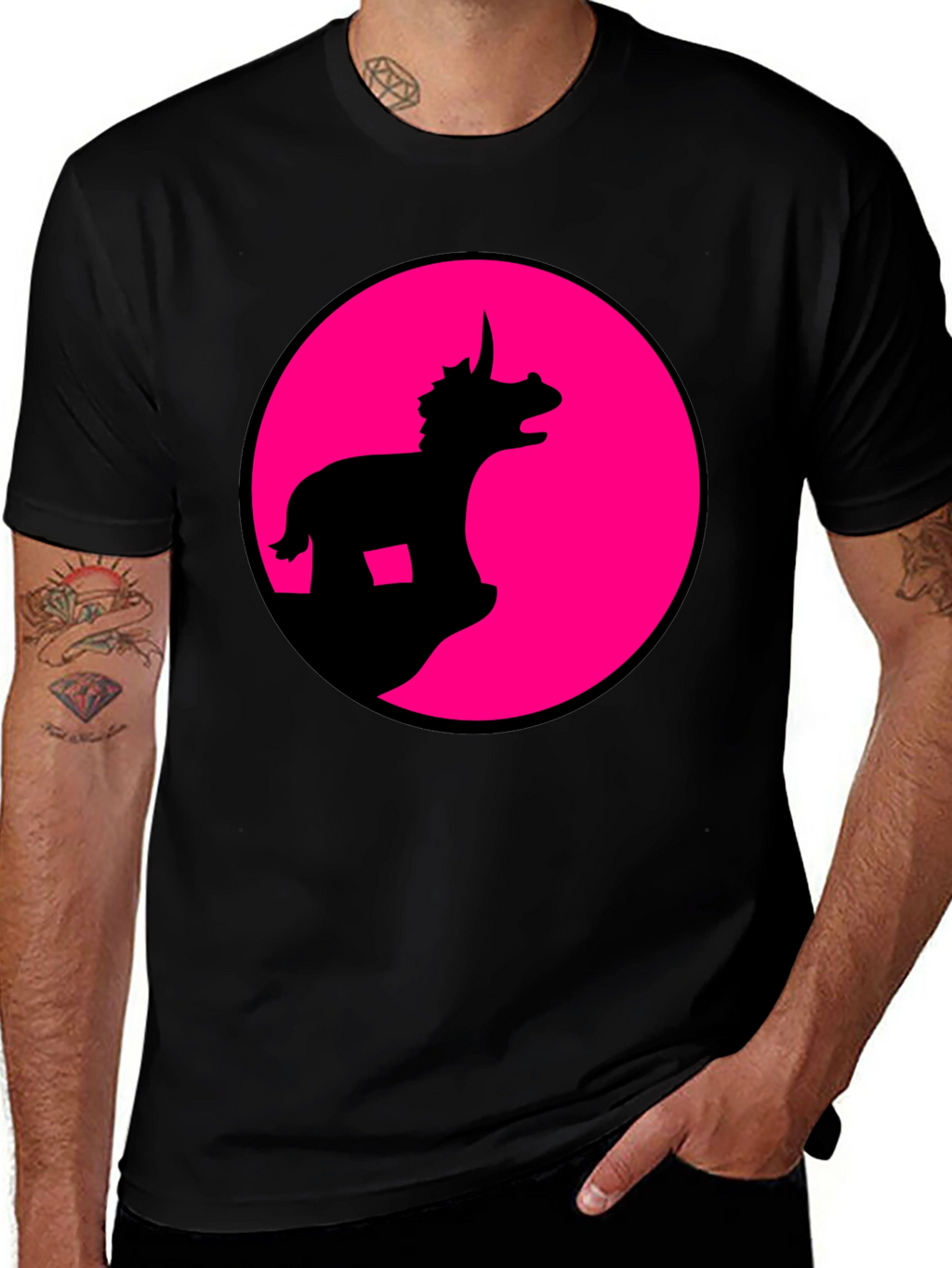 Dino Silhouette Graphic Tee