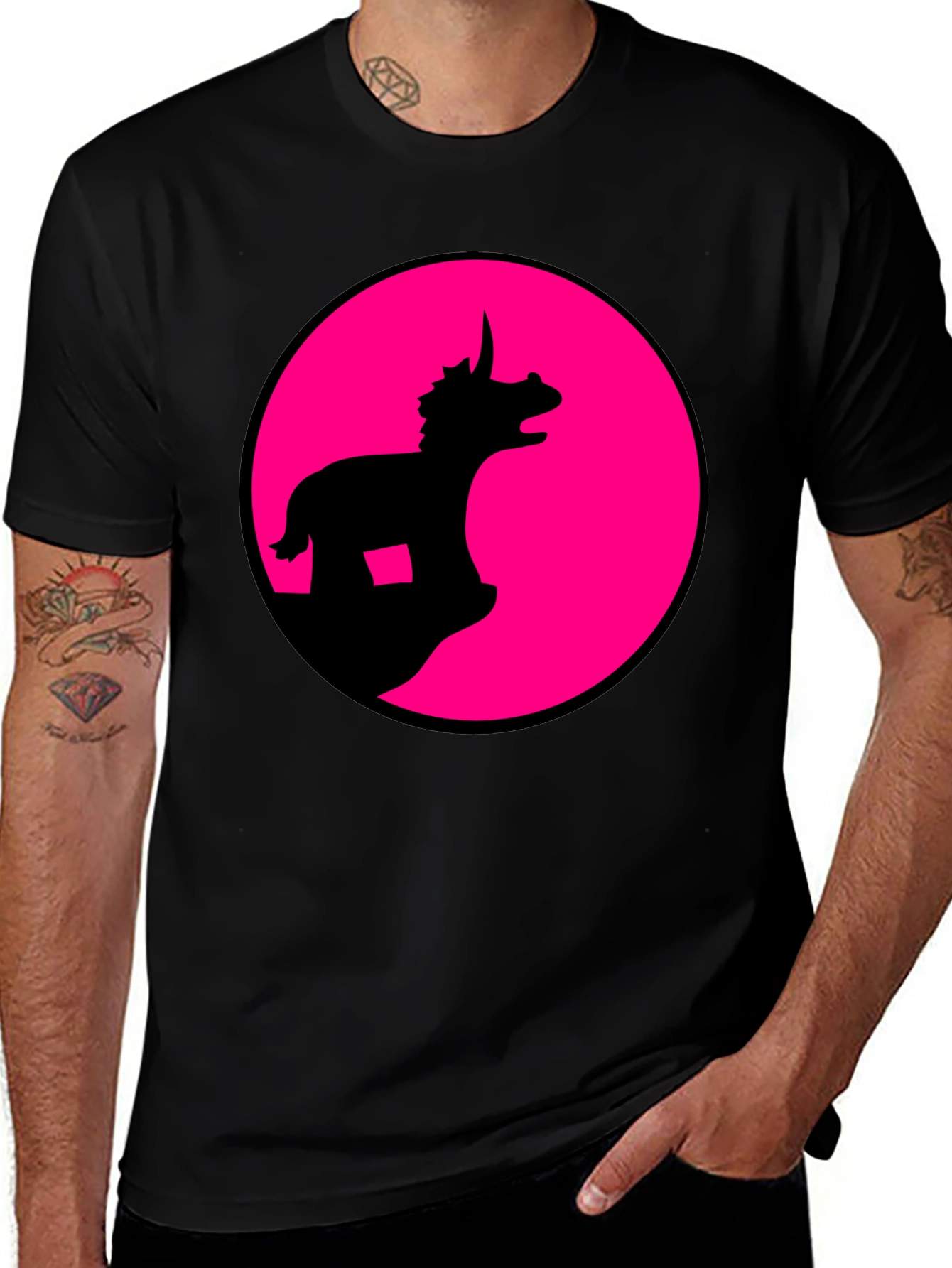 Dino Silhouette Graphic Tee