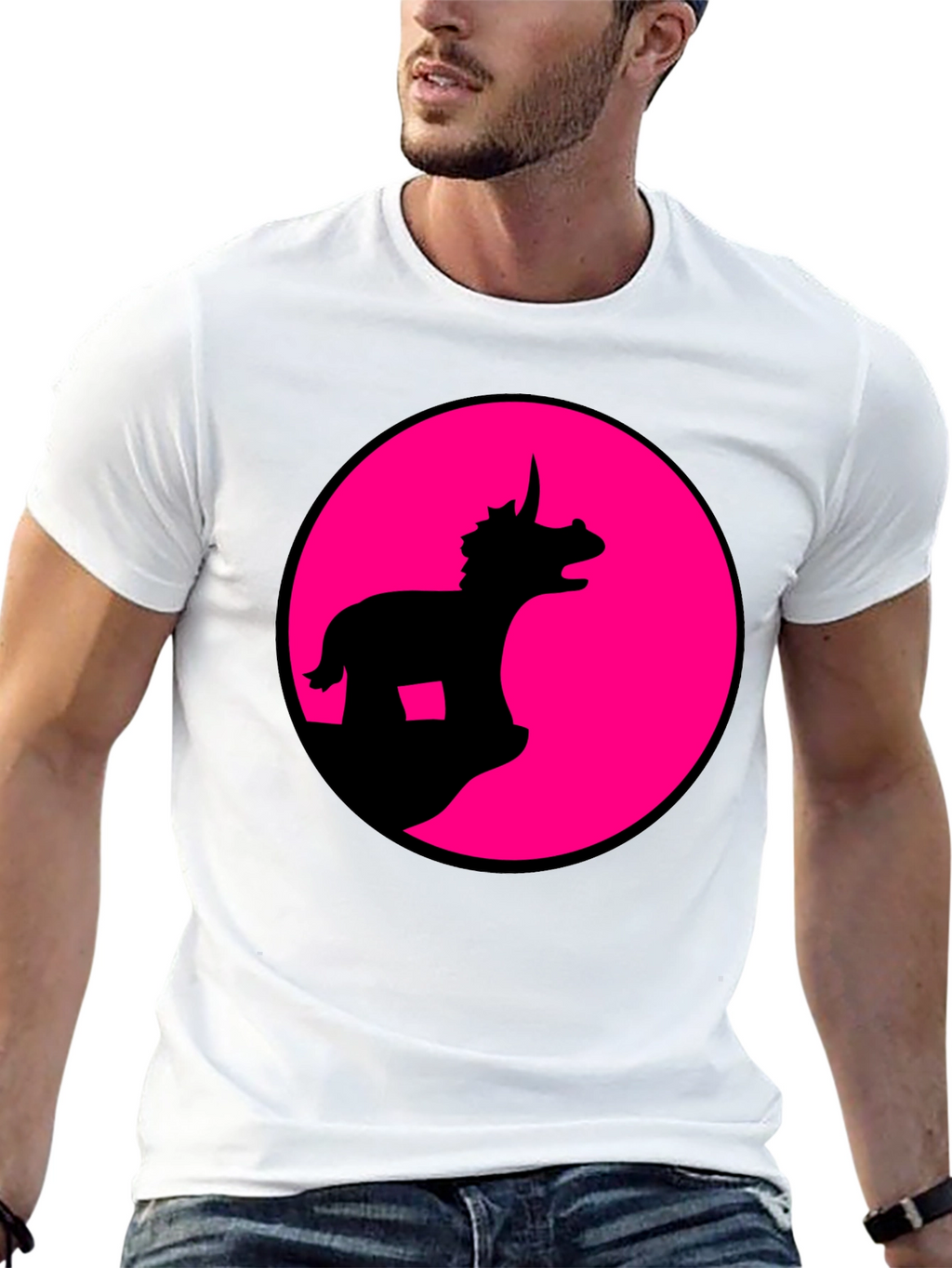 Dino Silhouette Graphic Tee