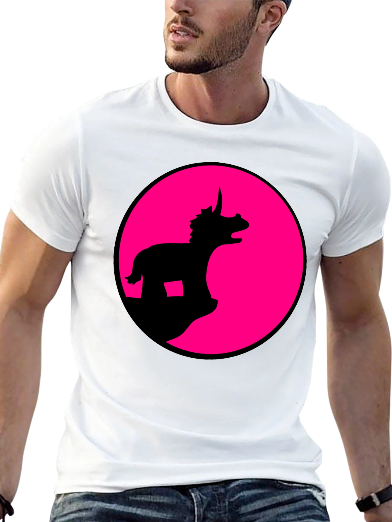 Dino Silhouette Graphic Tee