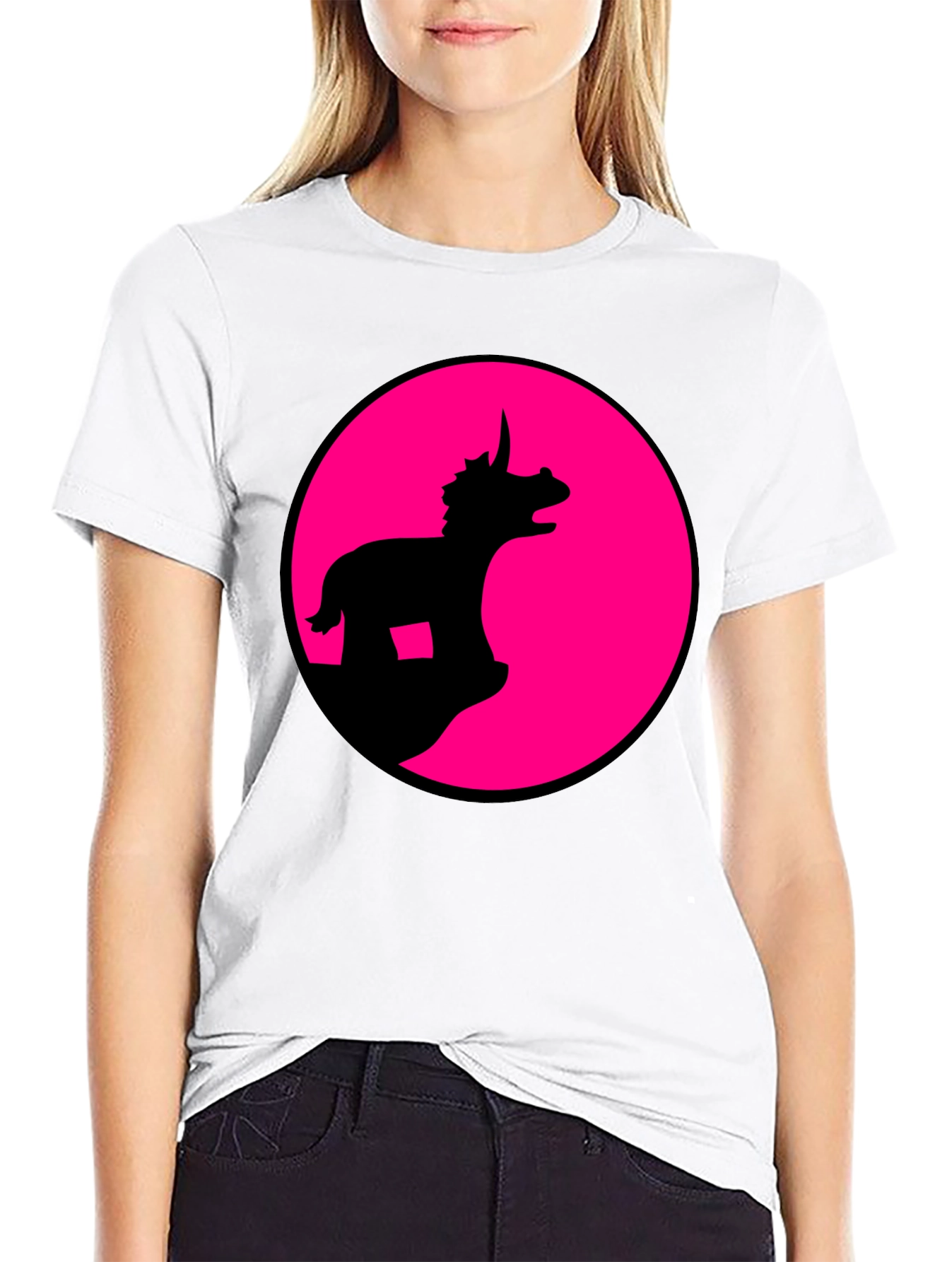 Dino Silhouette Graphic Tee