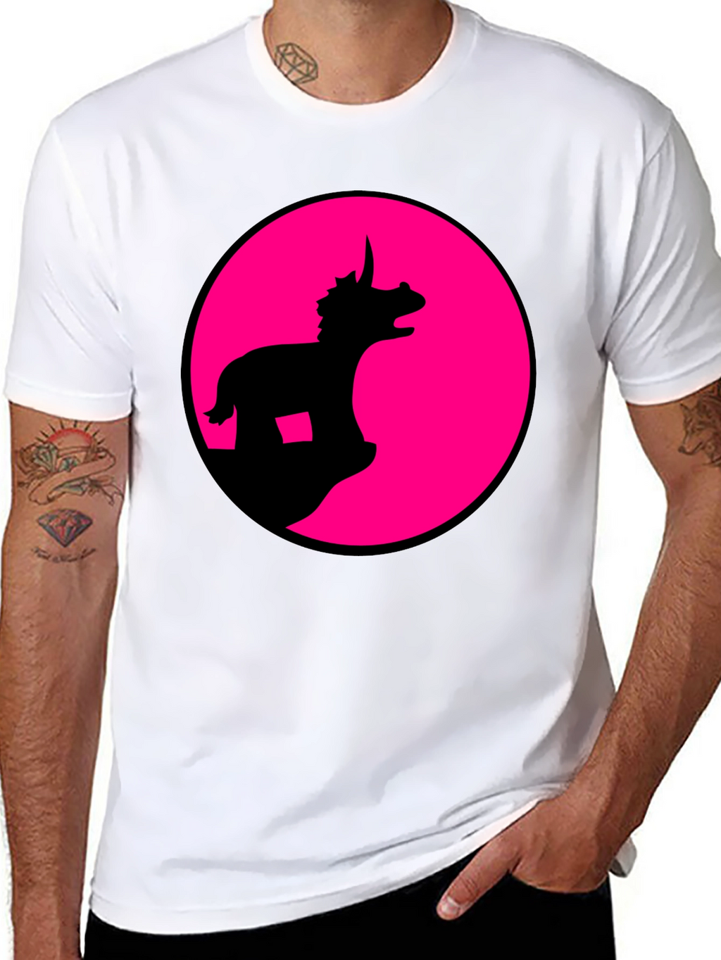 Dino Silhouette Graphic Tee