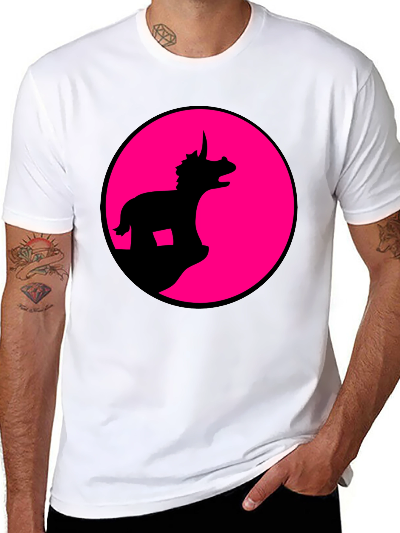 Dino Silhouette Graphic Tee