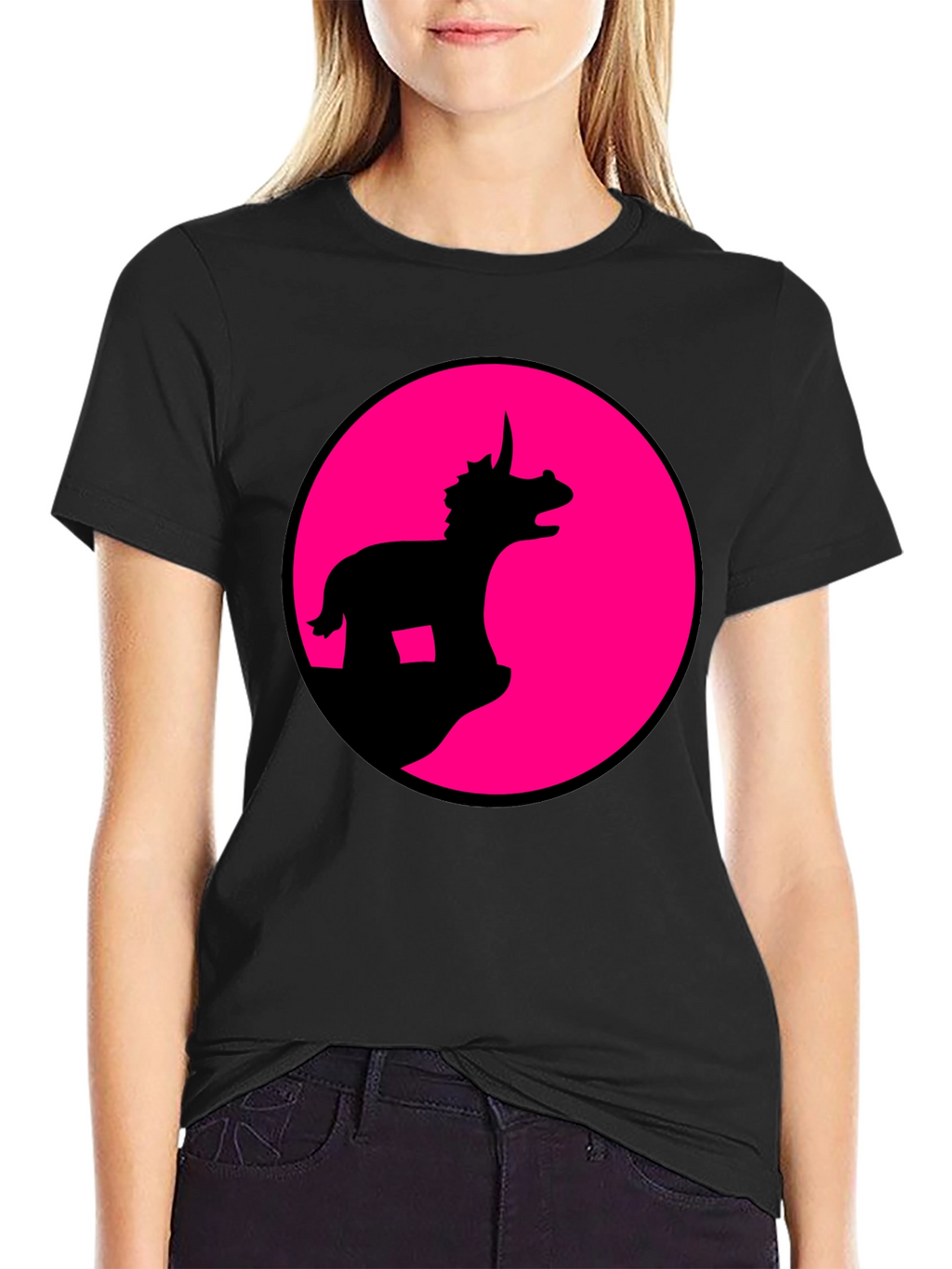 Dino Silhouette Graphic Tee
