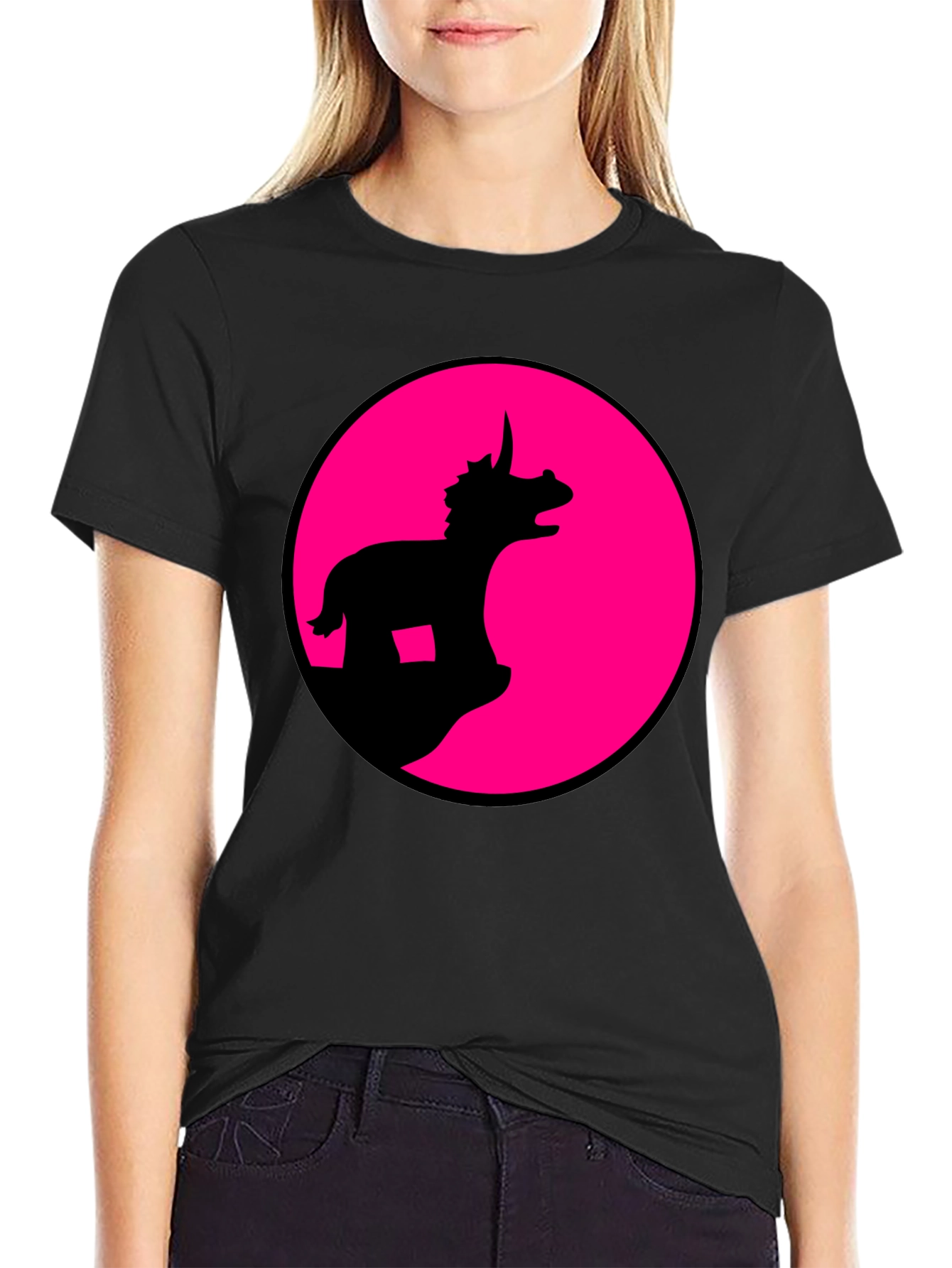 Dino Silhouette Graphic Tee
