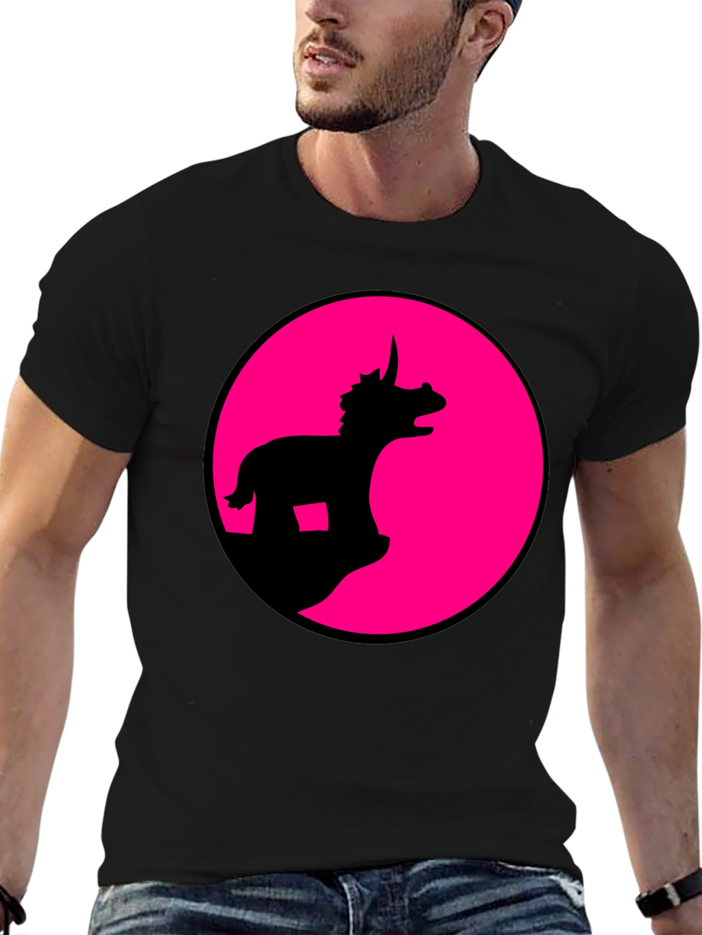 Dino Silhouette Graphic Tee