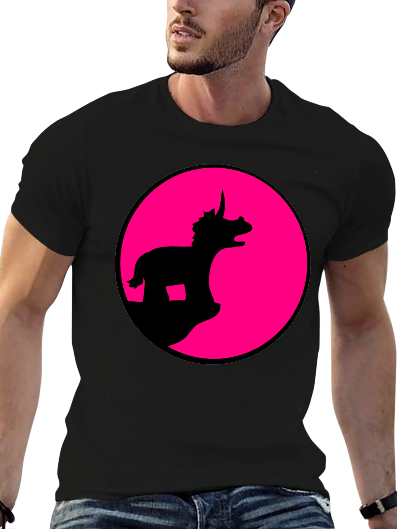 Dino Silhouette Graphic Tee