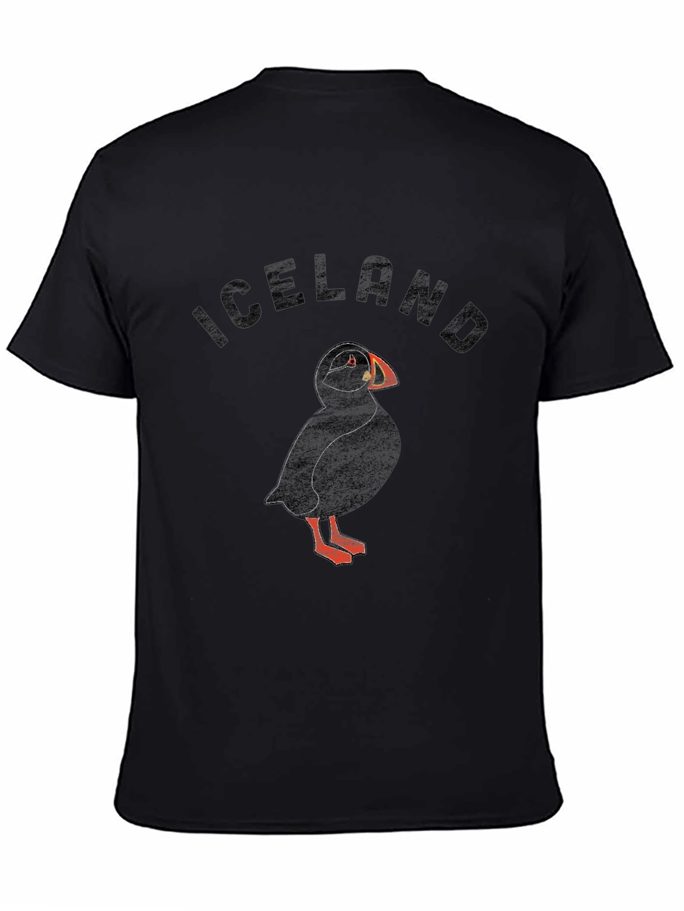 Iceland Puffin Graphic T-Shirt - Black