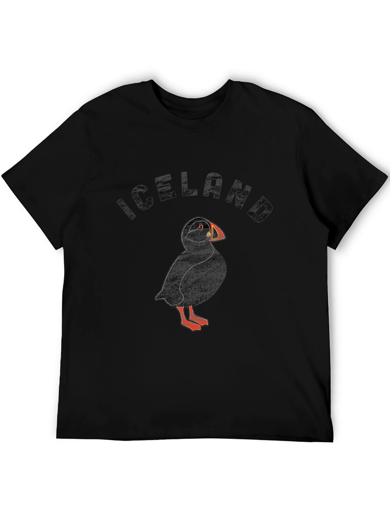 Iceland Puffin Graphic T-Shirt - Black