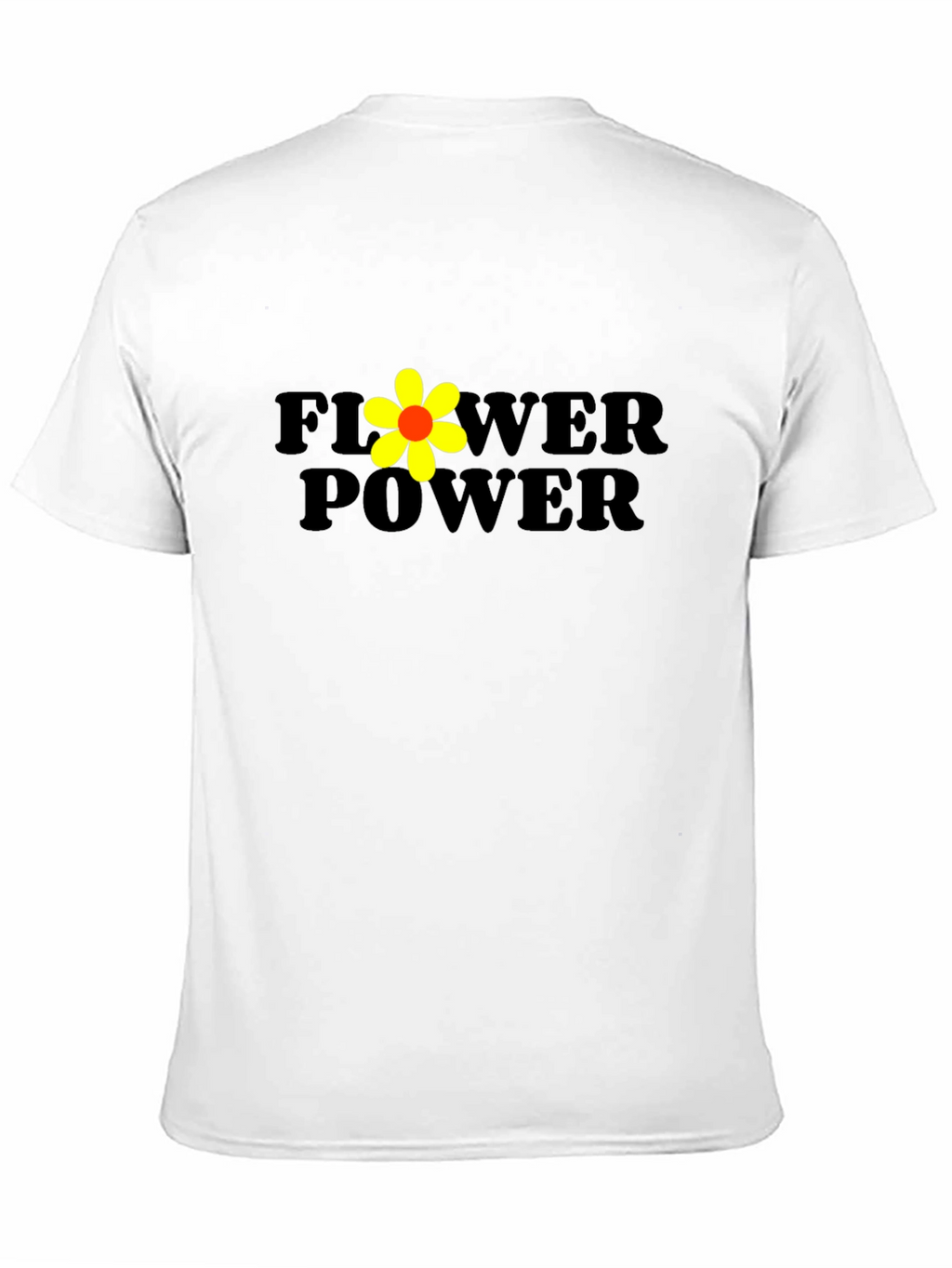 Flower Power Black Graphic T-Shirt