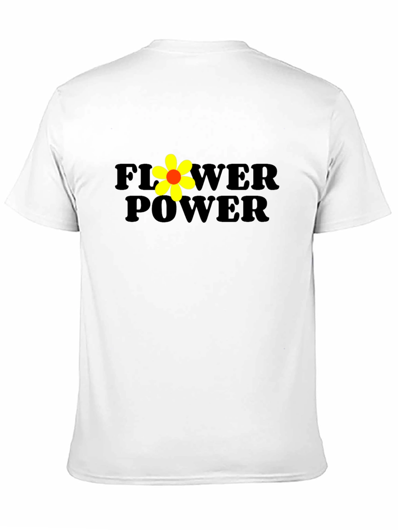 Flower Power Black Graphic T-Shirt