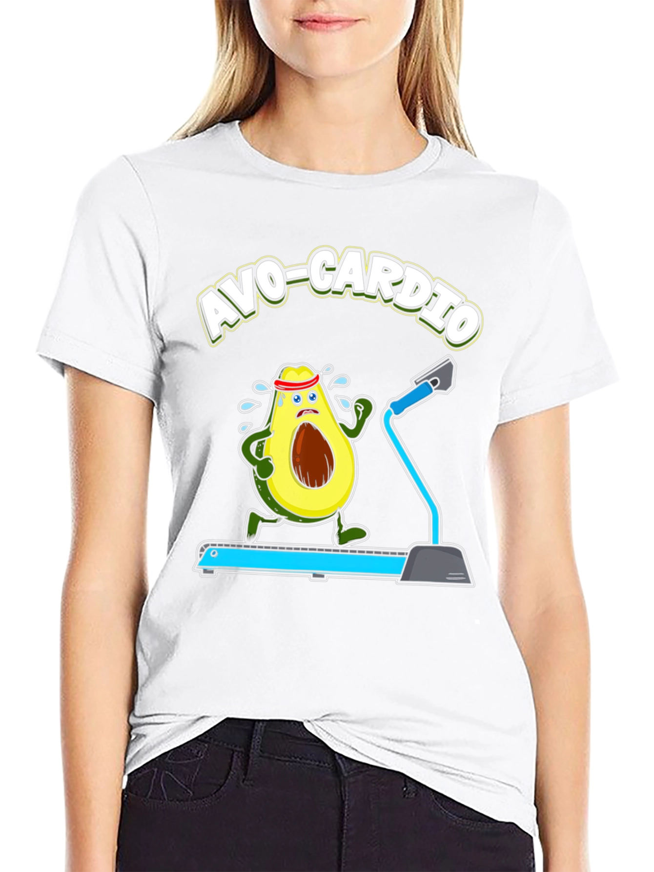 Avo-Cardio Funny Avocado Fitness T-Shirt