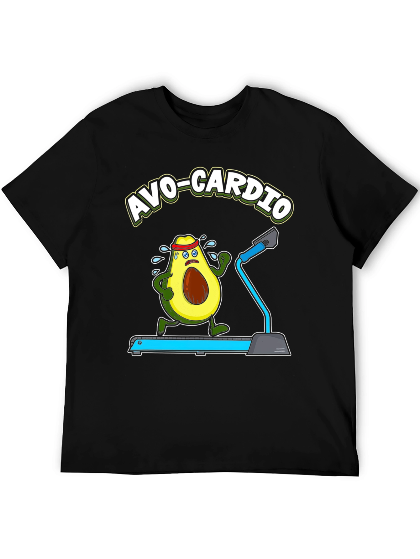 Avo-Cardio Funny Avocado Fitness T-Shirt