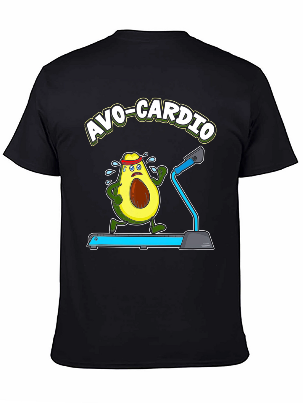 Avo-Cardio Funny Avocado Fitness T-Shirt